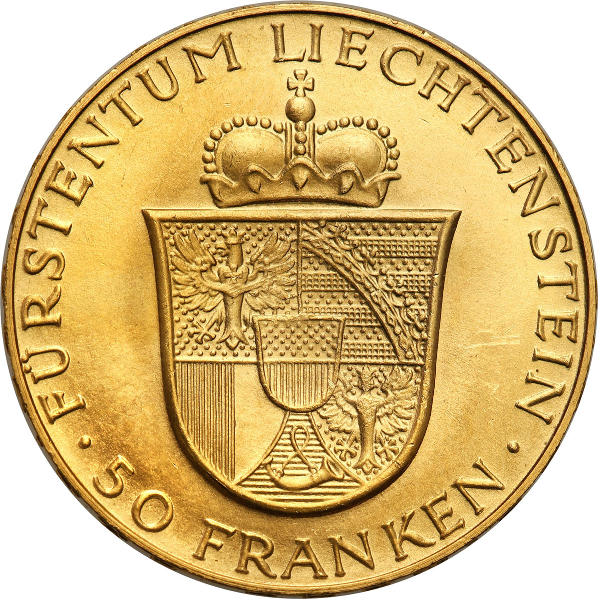 Liechtenstein, Franciszek Józef II. 50 franków 1956
